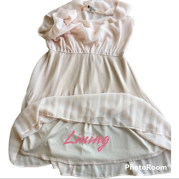 VITTA LUNA PALE PINK SLEEVELESS COWL NECK DRESS - Picture 7 of 10